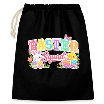 Easter Squad Colorful Eggs Chick - Gift Bag 40 x 50 cm - black - Front