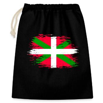 Basque flag used - Gift Bag 40 x 50 cm - black - Front