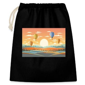 Hot Air Balloons - Gift Bag 40 x 50 cm - black - Front