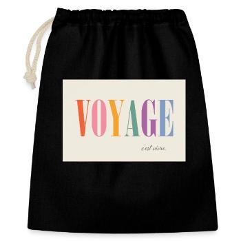 Voyage – c'est vivre - Gift Bag 40 x 50 cm - black - Front