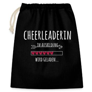 Cheerleader Cheerleading en cadeau d’entraînement - Sac cadeau 40 x 50 cm - noir - Devant