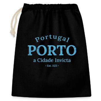 Porto a Cidade Invicta Logo - Sac cadeau 40 x 50 cm - noir - Devant