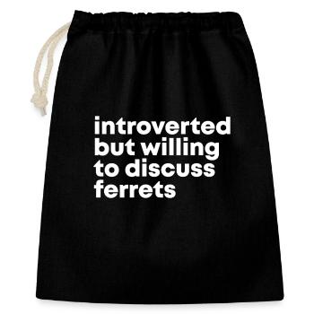 Ferret - Gift Bag 40 x 50 cm - black - Front