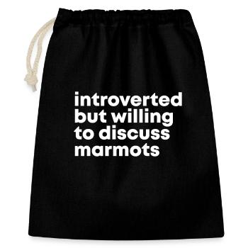 Marmot - Gift Bag 40 x 50 cm - black - Front