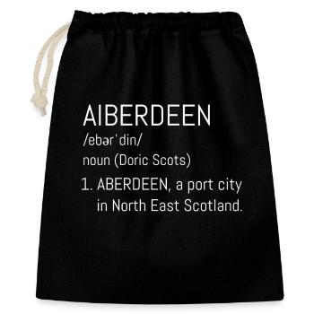 Aberdeen Doric City Script - Gift Bag 40 x 50 cm - black - Front