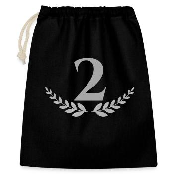 2 - Sac cadeau 40 x 50 cm - noir - Devant