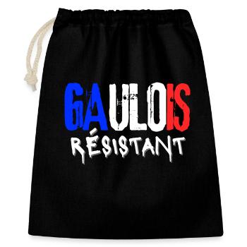 Gaulois Résistant - Sac cadeau 40 x 50 cm - noir - Devant
