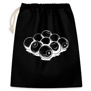 Billiard Balls Drawing - Gift Bag 40 x 50 cm - black - Front