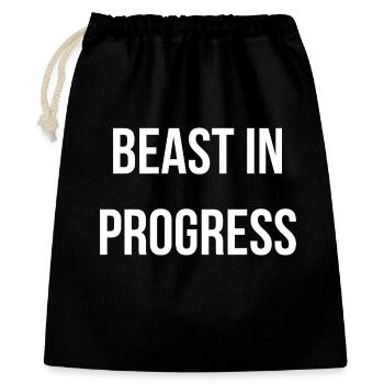 PAS D’EXCUSES. QUE DES RÉSULTATS. | Greyline Officiel - Sac cadeau 40 x 50 cm - noir - Devant