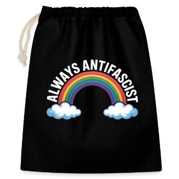 Always Antifascist - Antifa Tee - Gift Bag 40 x 50 cm - black - Front