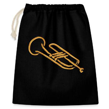 trumpet - Gift Bag 40 x 50 cm - black - Front