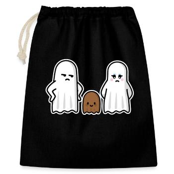 Lustiges Halloween Ehebruch Gespenst Bastard baby - Geschenkbeutel aus Baumwolle (40 x 50 cm) - Schwarz - Vorne