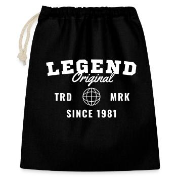 Birth Year Legend Since 1981 - Gift Bag 40 x 50 cm - black - Front