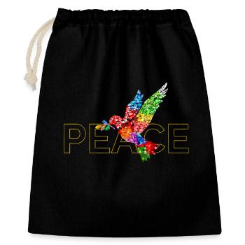 Peace - Gift Bag 40 x 50 cm - black - Front
