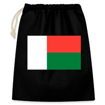 Drapeau de Madagascar - Sac cadeau 40 x 50 cm - noir - Devant
