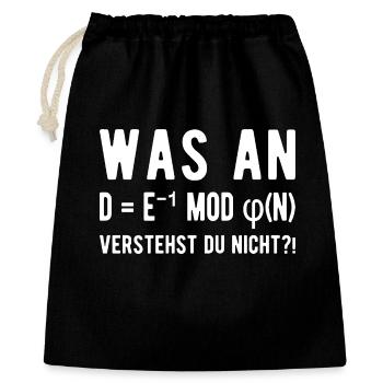 Informaticien Programmeur étudiant en informatique - Sac cadeau 40 x 50 cm - noir - Devant