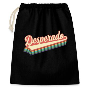 Texte rétro de Desperado - Sac cadeau 40 x 50 cm - noir - Devant