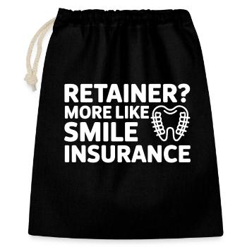 Retainer Life Smile Protection Art  - Gift Bag 40 x 50 cm - black - Front