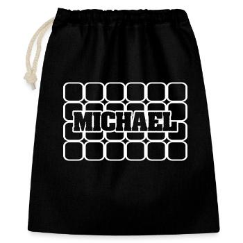 Michel - Sac cadeau 40 x 50 cm - noir - Devant
