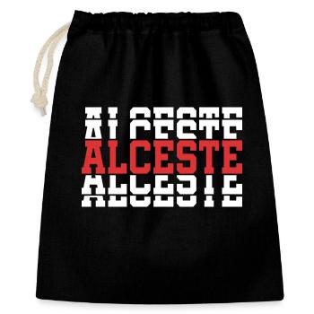 Alceste t-shirt gift idea stacked text - Gift Bag 40 x 50 cm - black - Front