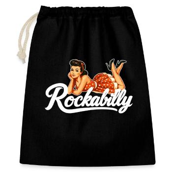 Rockabilly Vintage Car Pin Up Girl Gift - Gift Bag 40 x 50 cm - black - Front
