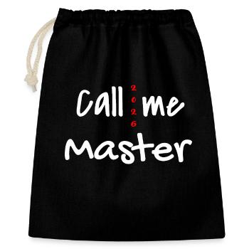 Master 2026 Graduation Graduation - Gift Bag 40 x 50 cm - black - Front