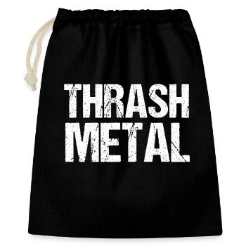 Typographie du thrash metal grunge - Sac cadeau 40 x 50 cm - noir - Devant