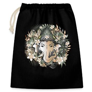 Elephant god Ganesha in the middle of the jungle - Gift Bag 40 x 50 cm - black - Front
