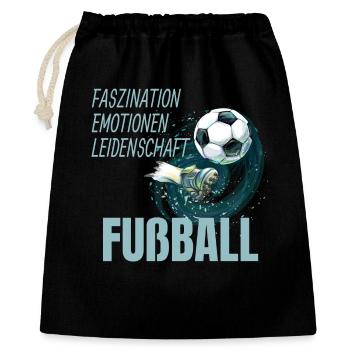 Faszination - Emotionen - Leidenschaft - Geschenkbeutel aus Baumwolle (40 x 50 cm) - Schwarz - Vorne