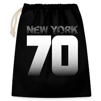 NYC 70 – Manhattan Vibes & Brooklyn Bridge - Gift Bag 40 x 50 cm - black - Front