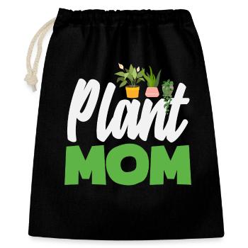Plant lover mom - Gift Bag 40 x 50 cm - black - Front