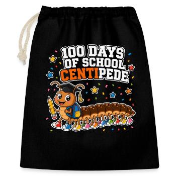 100 Days School Centipede 100 Legs Kids - Gift Bag 40 x 50 cm - black - Front