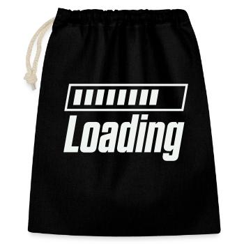 Chargement de la barre de chargement - Sac cadeau 40 x 50 cm - noir - Devant
