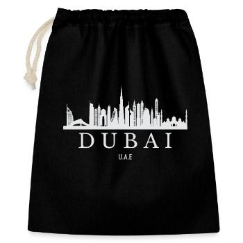 Dubai Skyline, Dubaï, Émirats arabes unis - Sac cadeau 40 x 50 cm - noir - Devant