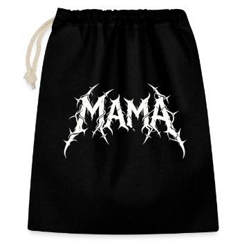 Mama Metal Rock Musik Hardcore Mutter Design - Geschenkbeutel aus Baumwolle (40 x 50 cm) - Schwarz - Vorne