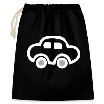 Voiture - Sac cadeau 40 x 50 cm - noir - Devant