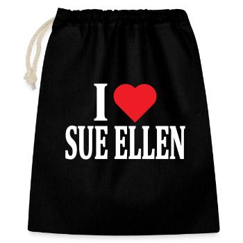 t-shirt I love Sue Ellen t-shirt gift idea - Gift Bag 40 x 50 cm - black - Front