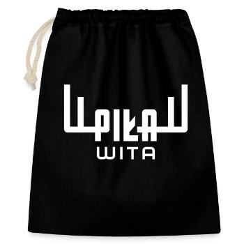 Saw welcomes you. Town of Piła Deer Logo - Gift Bag 40 x 50 cm - black - Front