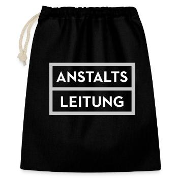 Gestion pénitentiaire – Un dicton amusant pour les gestionnaires du chaos - Sac cadeau 40 x 50 cm - noir - Devant