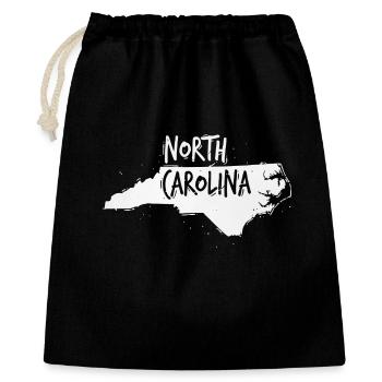 North Carolina - Geschenkbeutel aus Baumwolle (40 x 50 cm) - Schwarz - Vorne