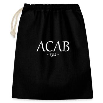 ACAB fuck the cops 1312 punk skin hooligan saying - Gift Bag 40 x 50 cm - black - Front