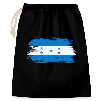Drapeau du Honduras - Sac cadeau 40 x 50 cm - noir - Devant