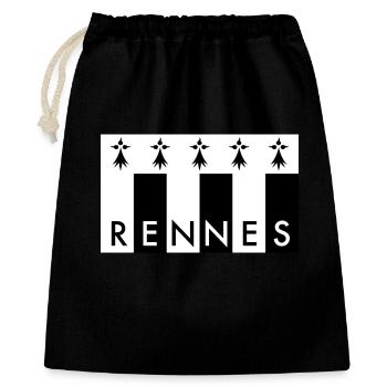 RENNES France Frankreich - Gift Bag 40 x 50 cm - black - Front