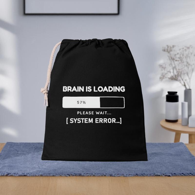 Brain is Loading System Error – Funny Saying Gift Bag 40 x 50 cm