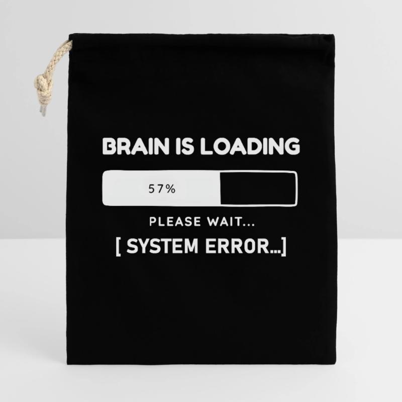 Brain is Loading System Error – Funny Saying Gift Bag 40 x 50 cm