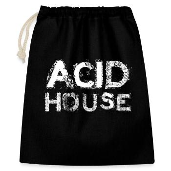 Acid House Bold Print - Gift Bag 40 x 50 cm - black - Front