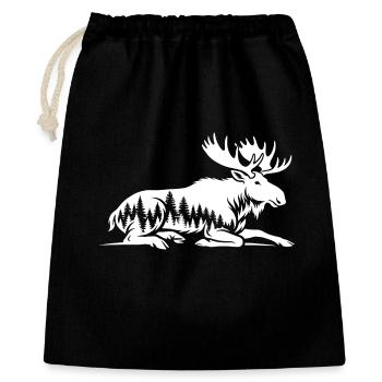 Elk - Gift Bag 40 x 50 cm - black - Front