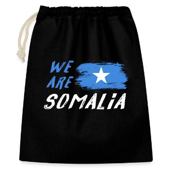 Wir sind Somalia - Geschenkbeutel aus Baumwolle (40 x 50 cm) - Schwarz - Vorne