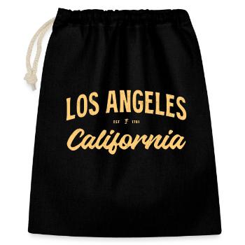 Los Angeles, Californie Écriture Vintage - Sac cadeau 40 x 50 cm - noir - Devant
