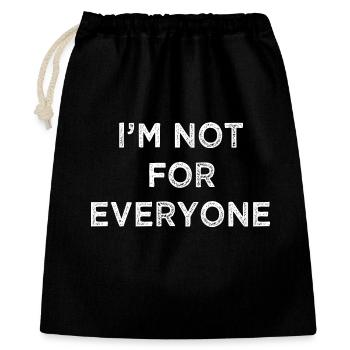 Mutiges Affirmation T-Shirt Design - Geschenkbeutel aus Baumwolle (40 x 50 cm) - Schwarz - Vorne